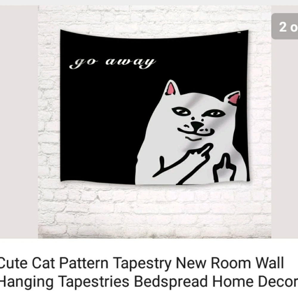 Cute cat tapestry